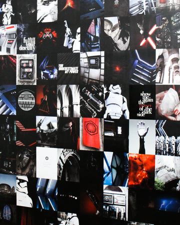 100 PCS Black Luxury Wall Collage Kit Dark Aesthetic Wall 
